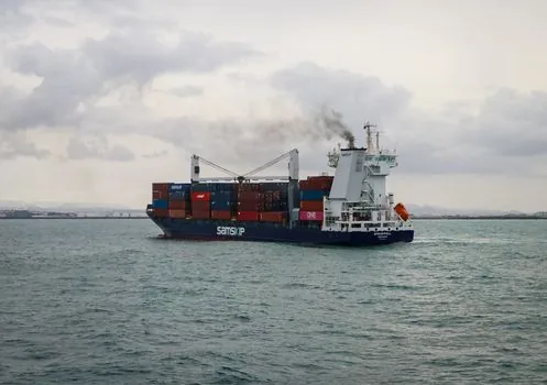 global cargo route shipping logistics risk symbolic