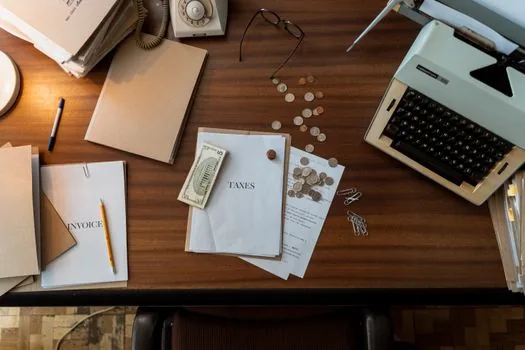 small business tax document checklist on desk