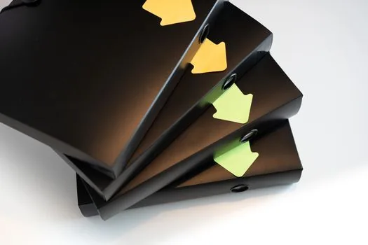 separate folders for personal mortgage business loan tax documents and bank statements