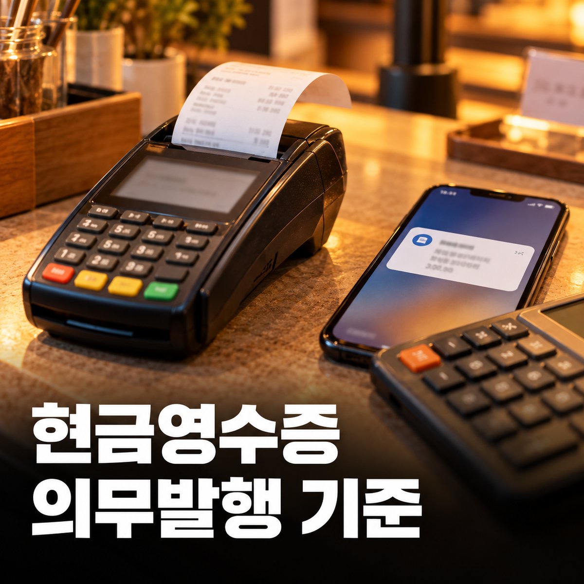 현금영수증 의무발행업종, 10만원 이상 현금 거래는 요청 없어도 5일 안에 발급