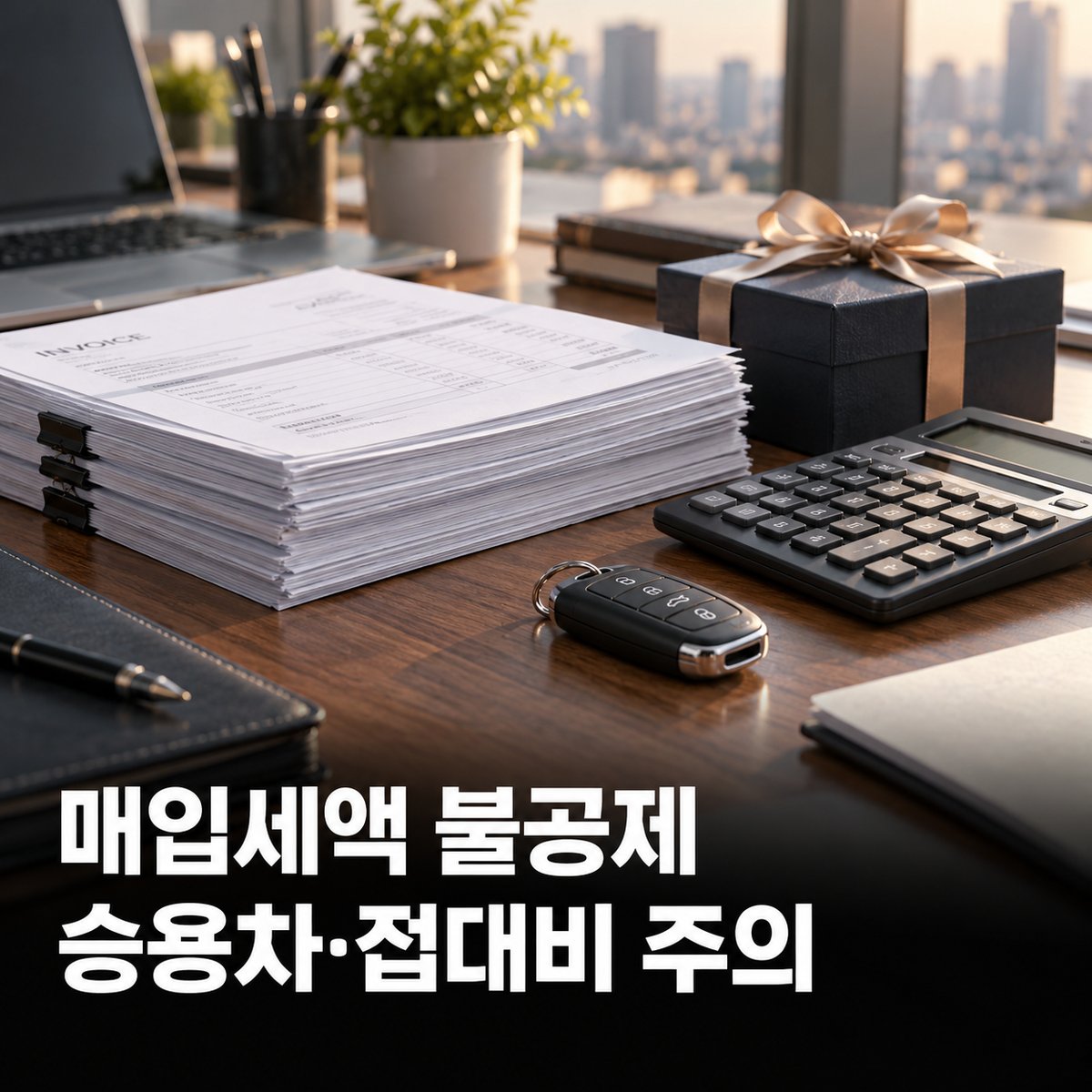 부가세 매입세액 불공제 항목, 세금계산서를 받아도 공제 안 되는 승용차·접대비·등록 전 매입